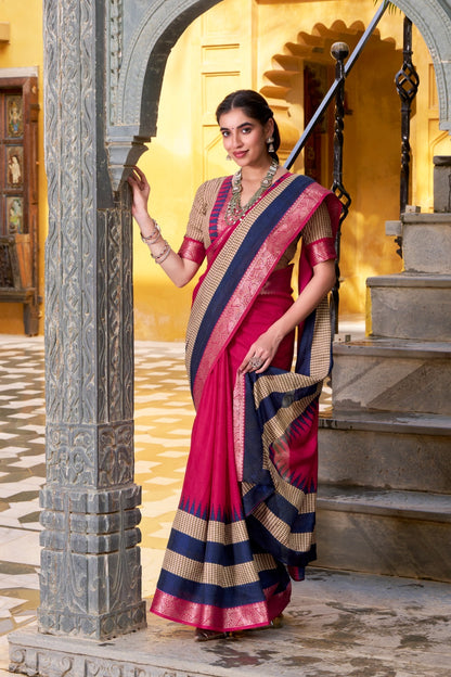 Classic Border Printed Saree