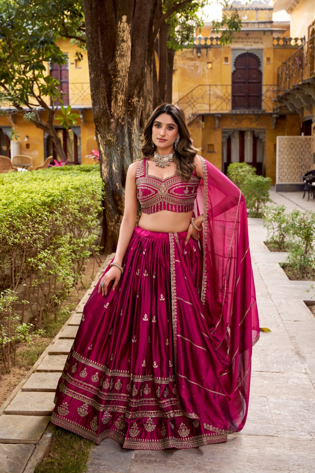 Burgundy Exquisite Designer Lehenga Set