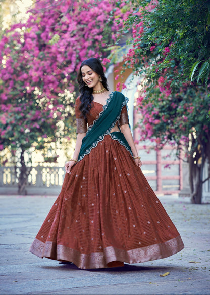 Nritya Chinon Zari Davani Collection