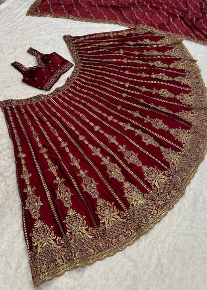 Golden Grace Kasturi Silk Lehenga