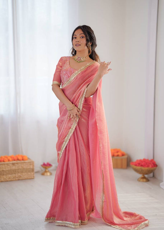 Blush Glow Ready To Wear Saree