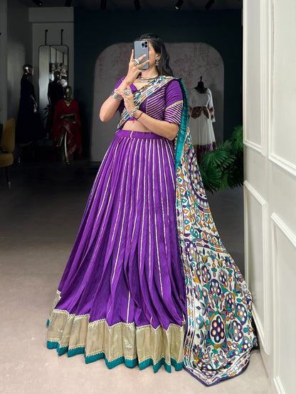 Tradition Golden Weaves Chaniya Choli
