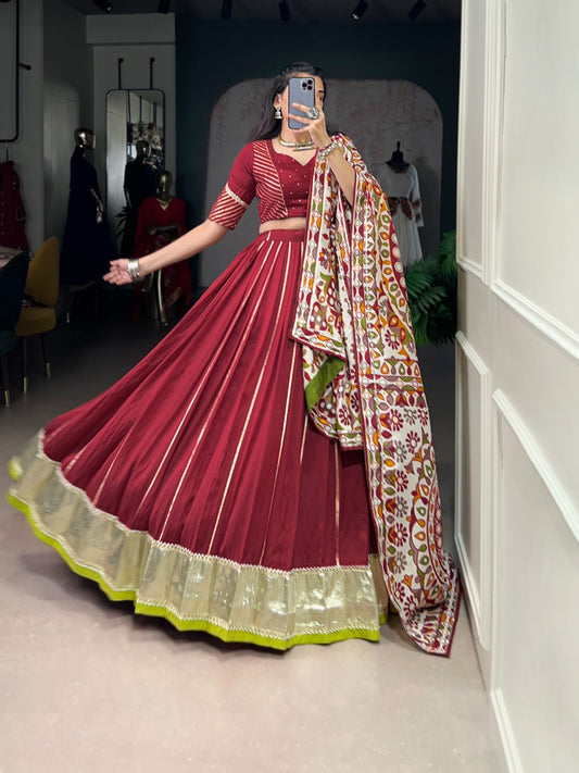 Tradition Golden Weaves Chaniya Choli