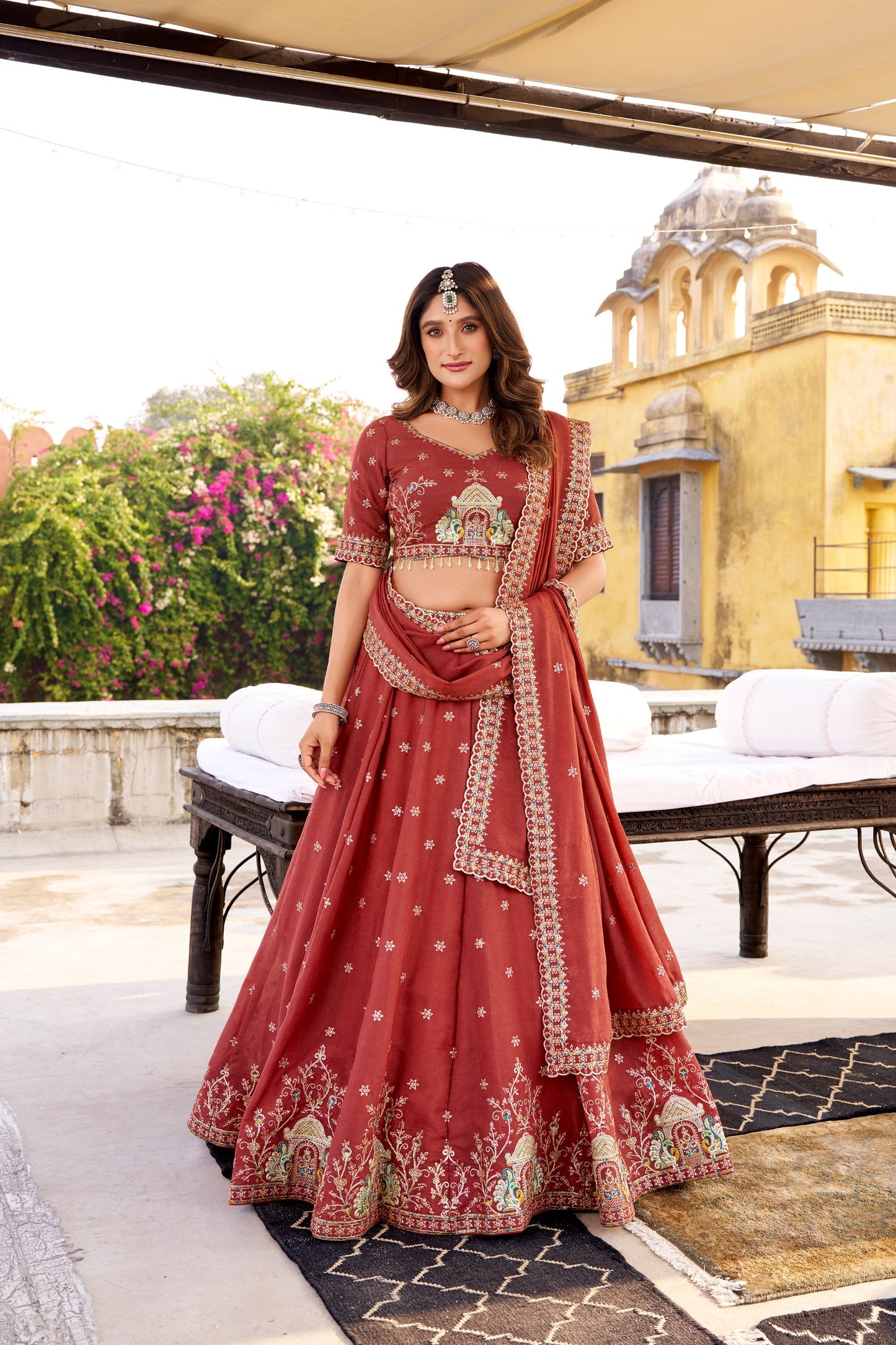 Sitara Sequined Embroidered Lehenga Sets