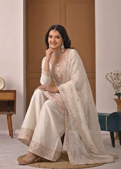 Aarohi Silk Embroidered Kurta Set