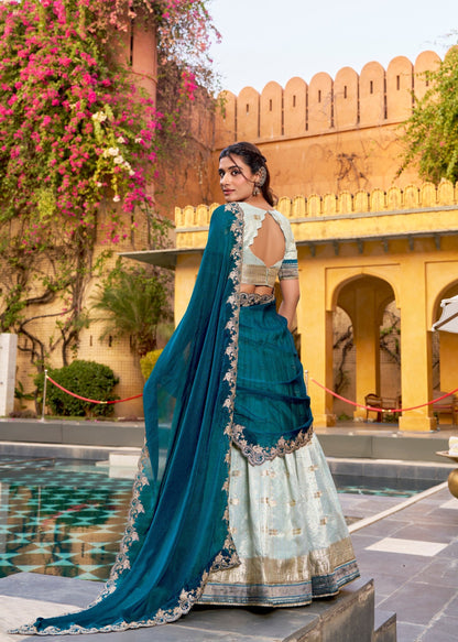Designer Paithani Border Lehenga Set