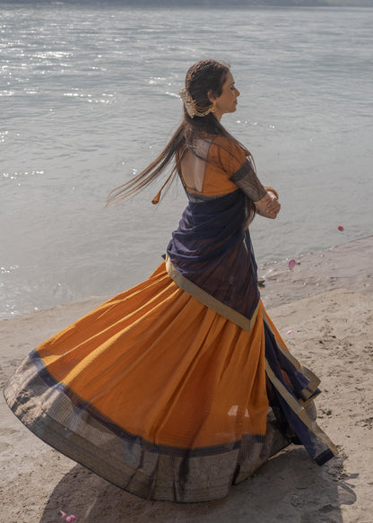 Sundari Intricate Zari Weaving Lehenga