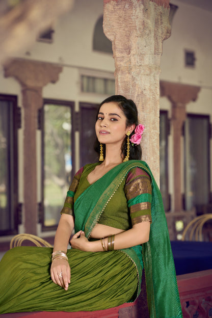 South Indian Pattu Lehenga Set
