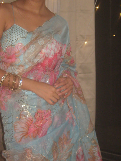 Soft Glaze Corset Saree