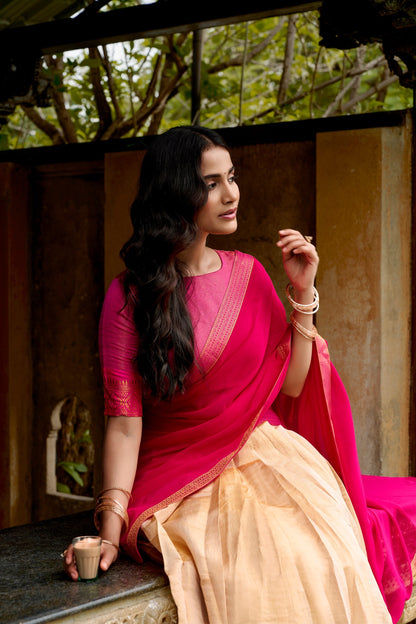 Kanchipuram Zari Weave Lehenga