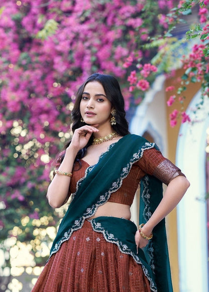 Nritya Chinon Zari Davani Collection