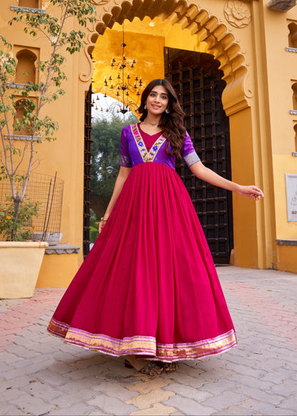 Aafreen Zari Silk Designer Gown