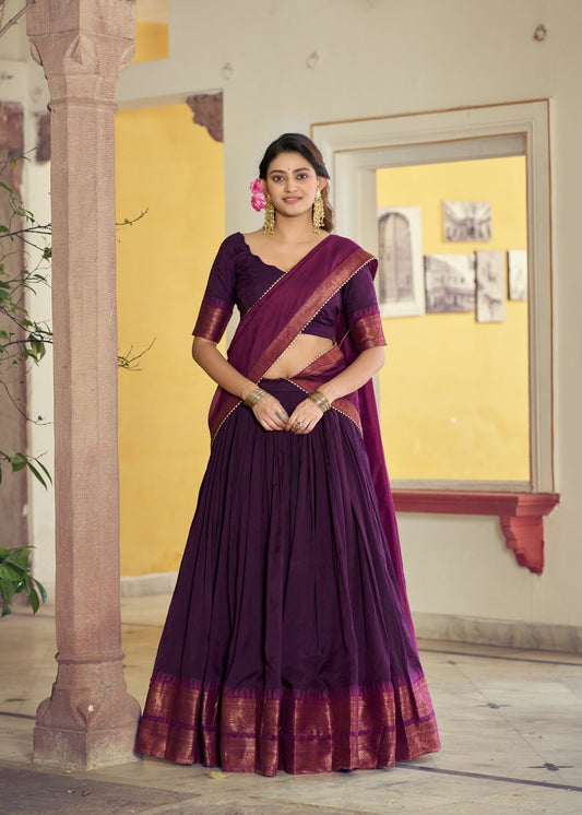 Regal Zari Weave Half Saree