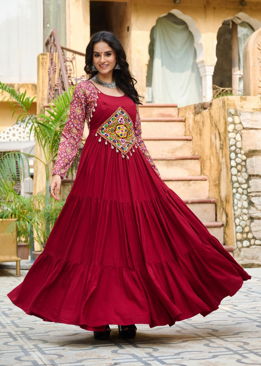 Mirror Kodi Touch Cotton Print Gown