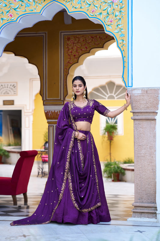 Chandrika Sequins Festive Lehenga Set