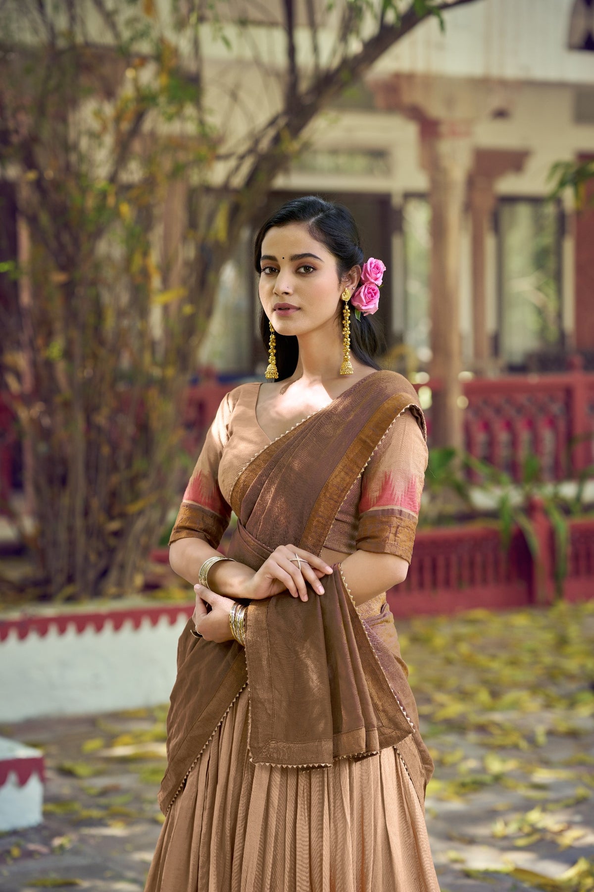 South Indian Pattu Lehenga Set