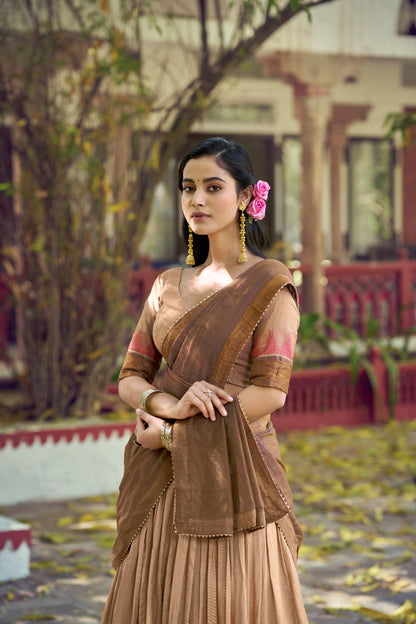 South Indian Pattu Lehenga Set