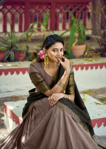 Regal Zari Weave Half Saree