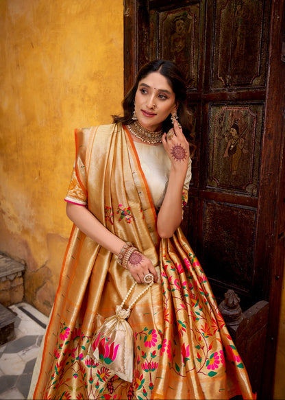 Sundari Zari Paithani Silk Lehenga