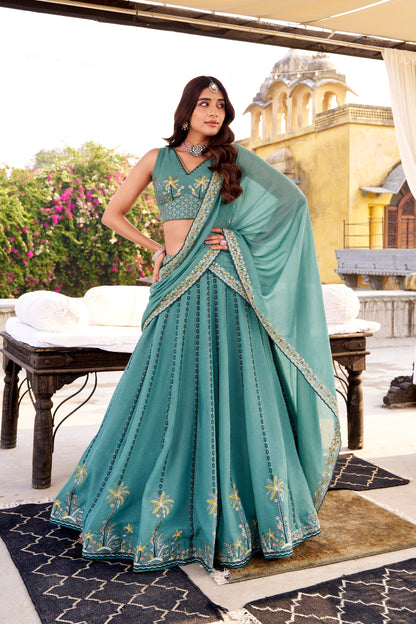 Sitara Sequined Embroidered Lehenga Sets