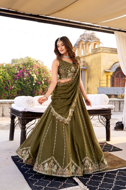 Sitara Sequined Embroidered Lehenga Sets