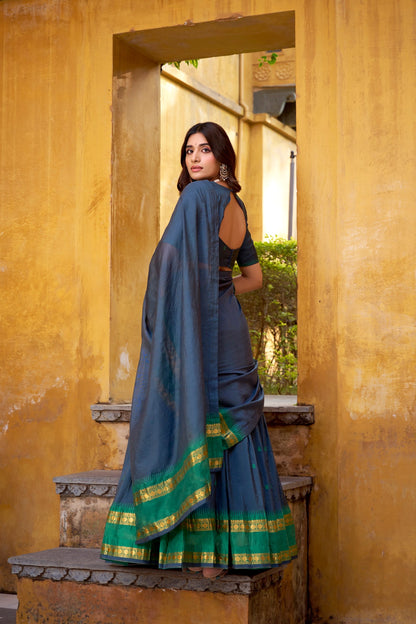 Pure Chanderi Half Saree Set