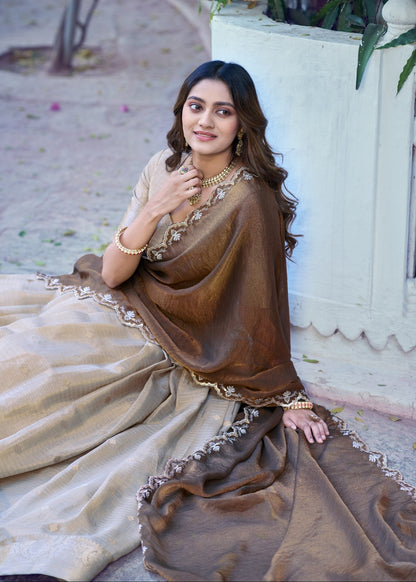 Nritya Chinon Zari Davani Collection