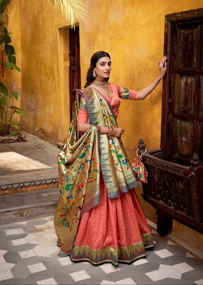 Sundari Zari Paithani Silk Lehenga