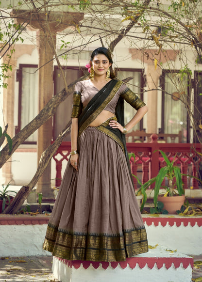 Regal Zari Weave Half Saree