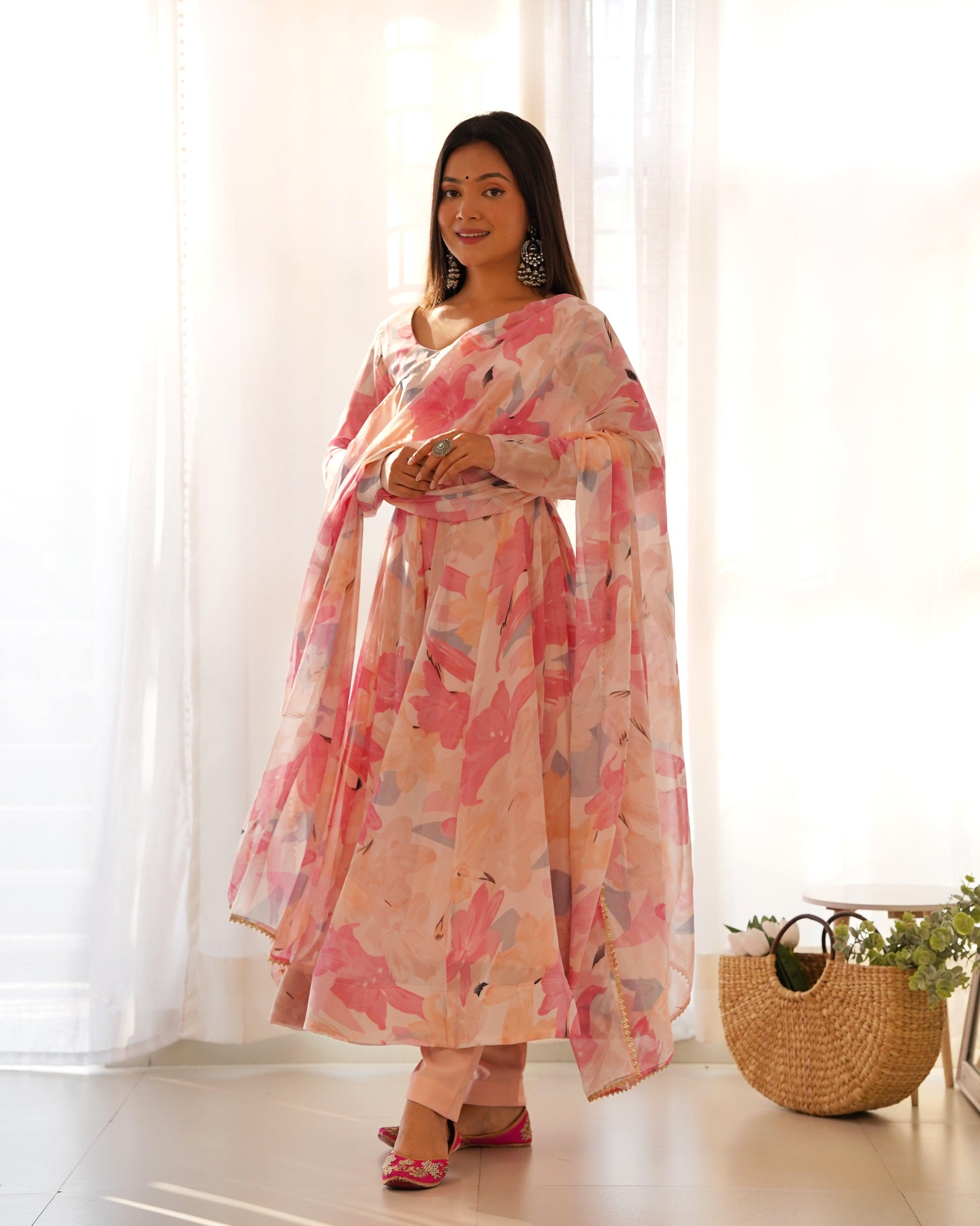 New Summer floral Anarkali - Gracious You