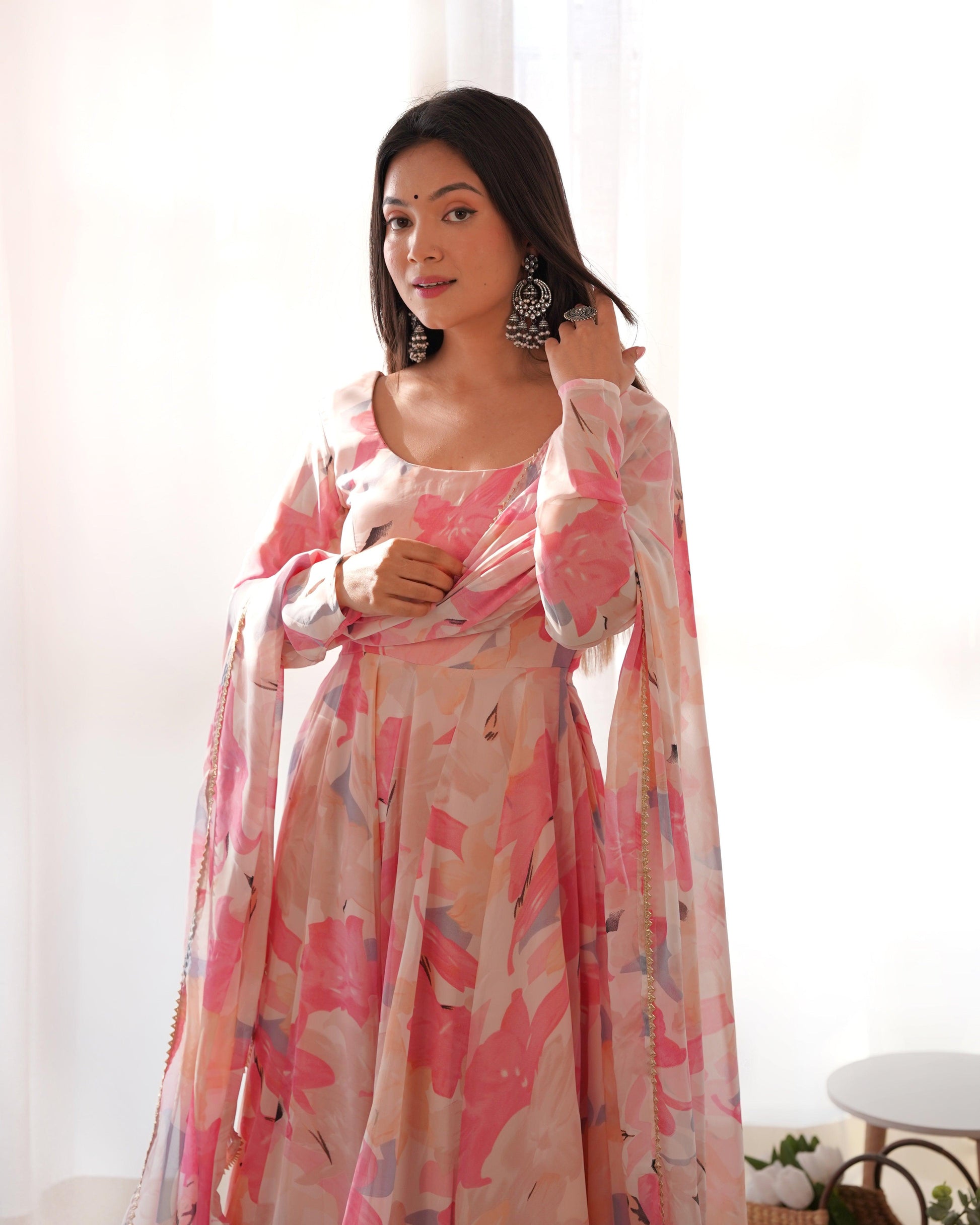 New Summer floral Anarkali - Gracious You