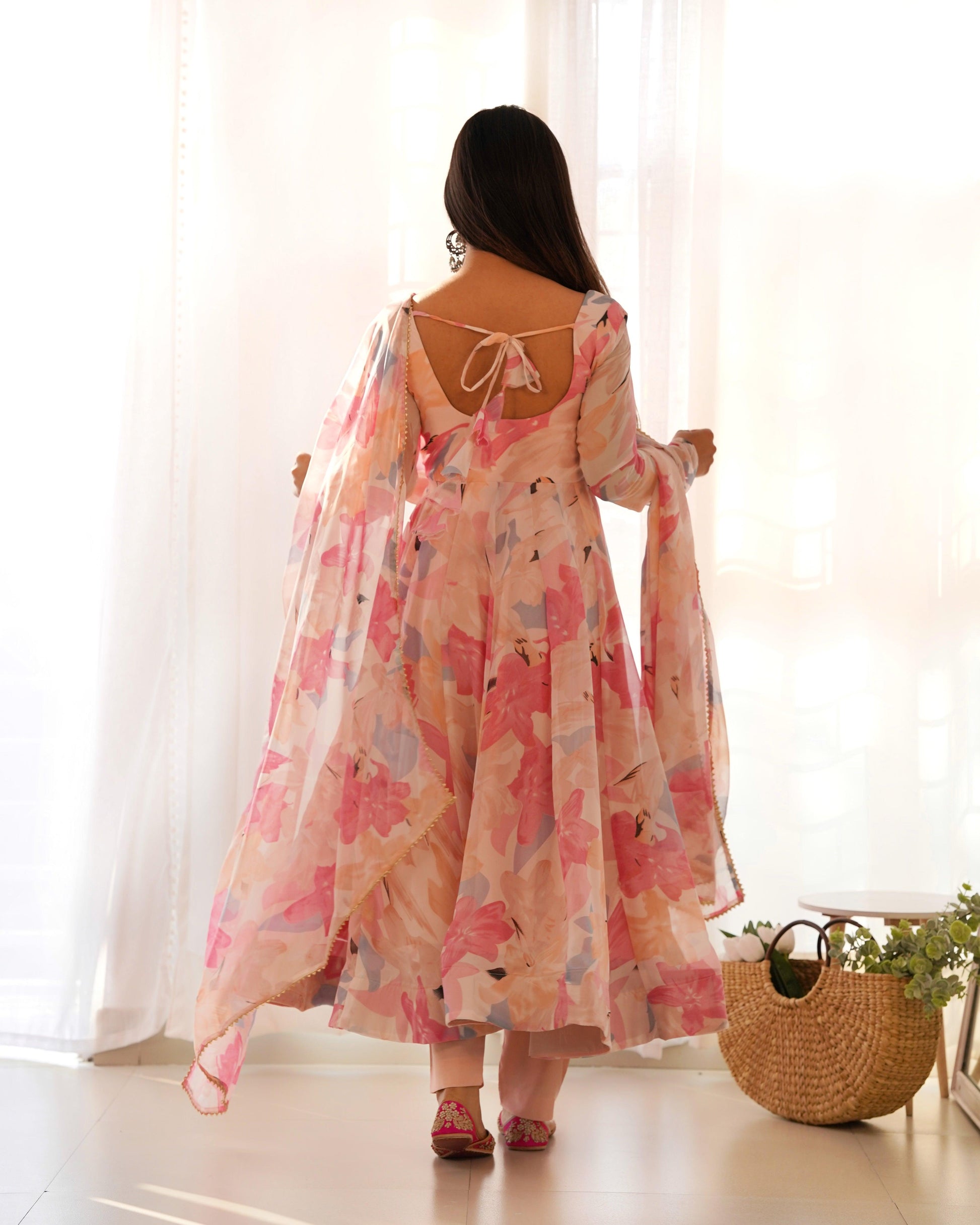 Summer Soft Pink Anarkali Suit - Gracious You