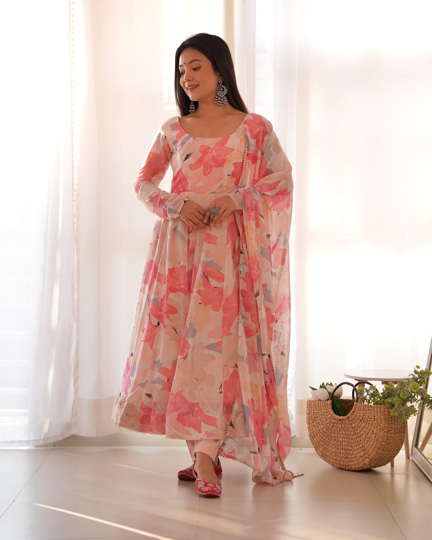 Summer Soft Pink Anarkali Suit - Gracious You
