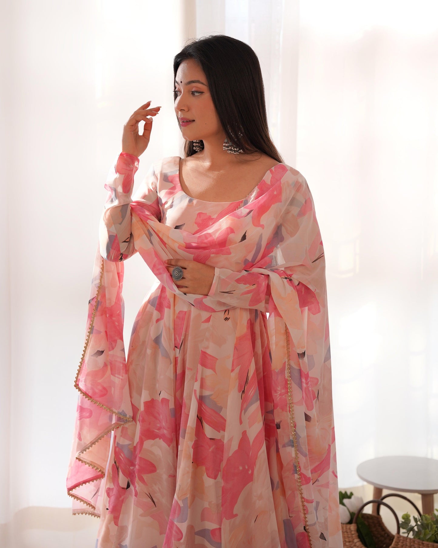 Summer Soft Pink Anarkali Suit - Gracious You