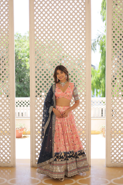 Sequins Symphony Shaded Lehenga Set