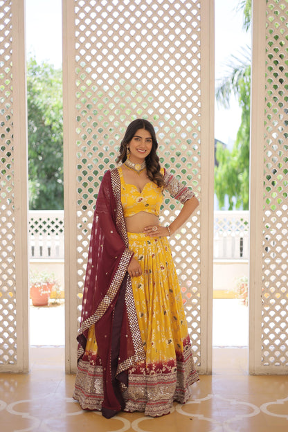 Sequins Symphony Shaded Lehenga Set