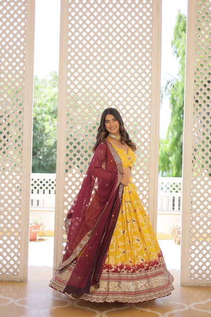 Sequins Symphony Shaded Lehenga Set