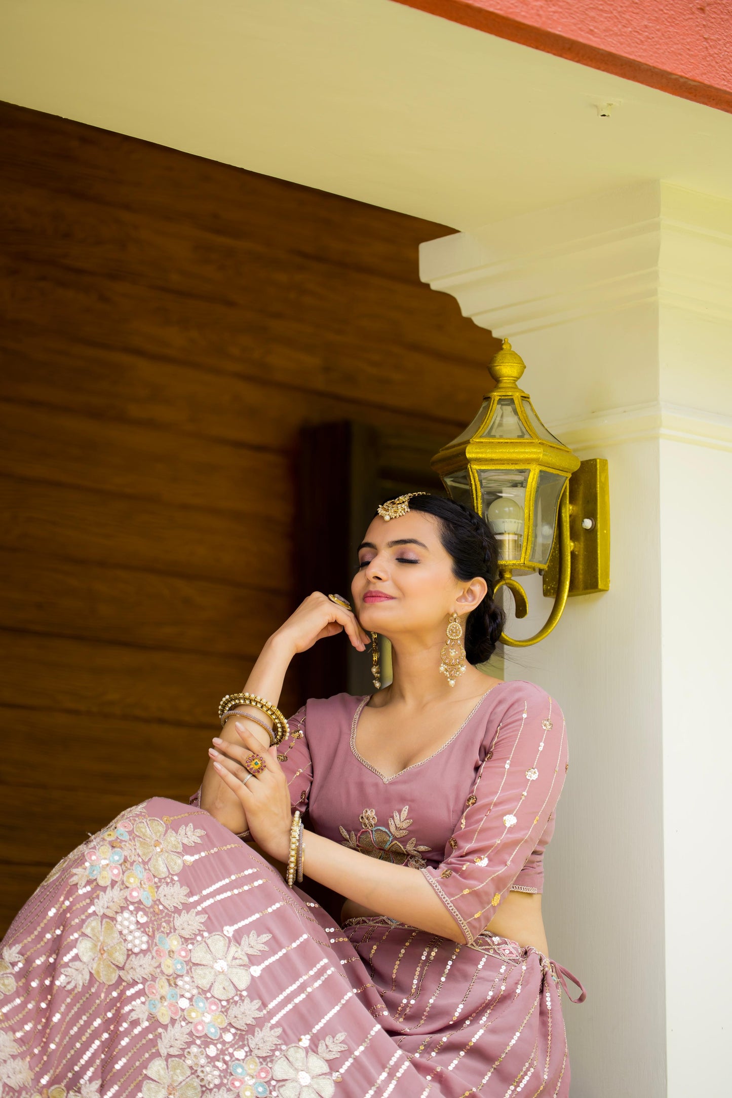 Detailed Embroidered Georgette Lehenga Choli