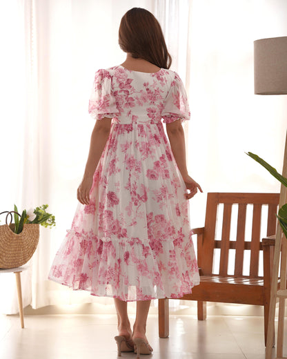 Elegant & Floral Alia Cut Dress – Gracious You