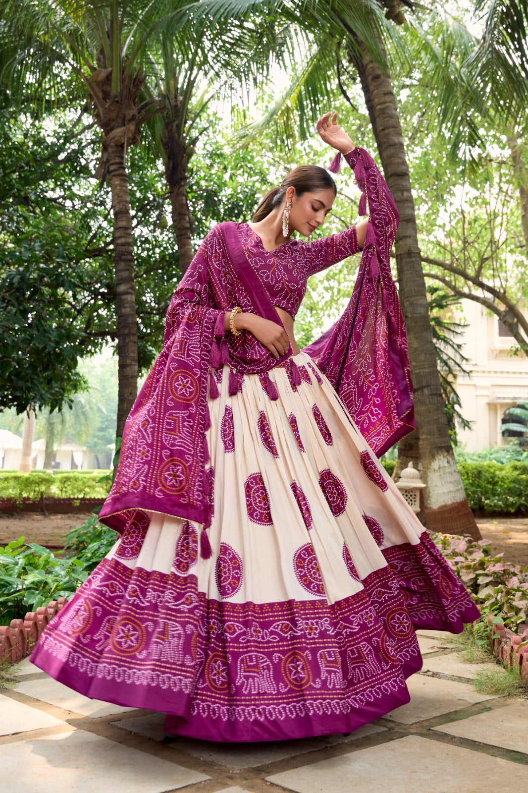 Bandhani printed Lehenga Choli Sets