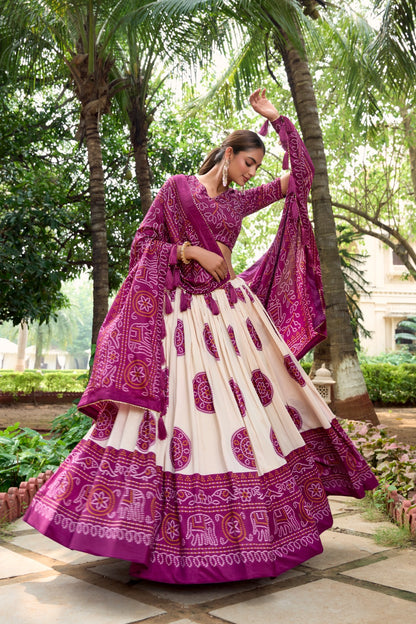 Bandhani printed Lehenga Choli Sets