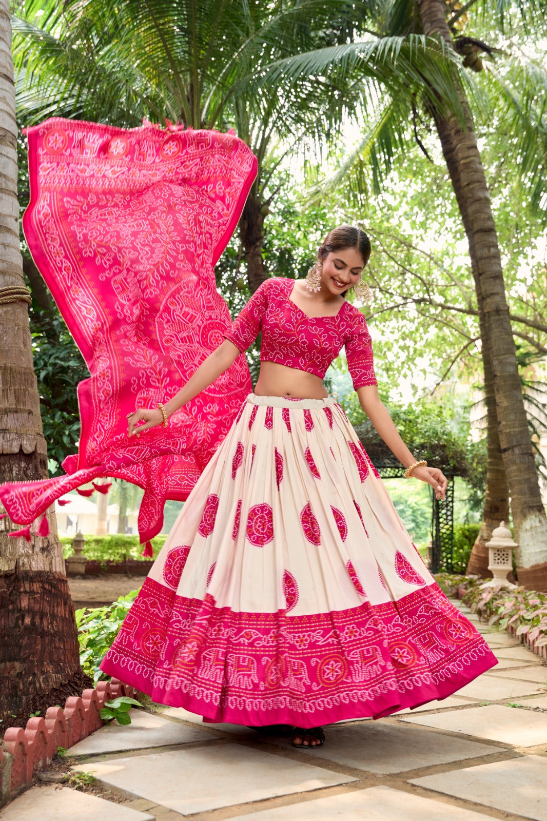 Bandhani printed Lehenga Choli Sets