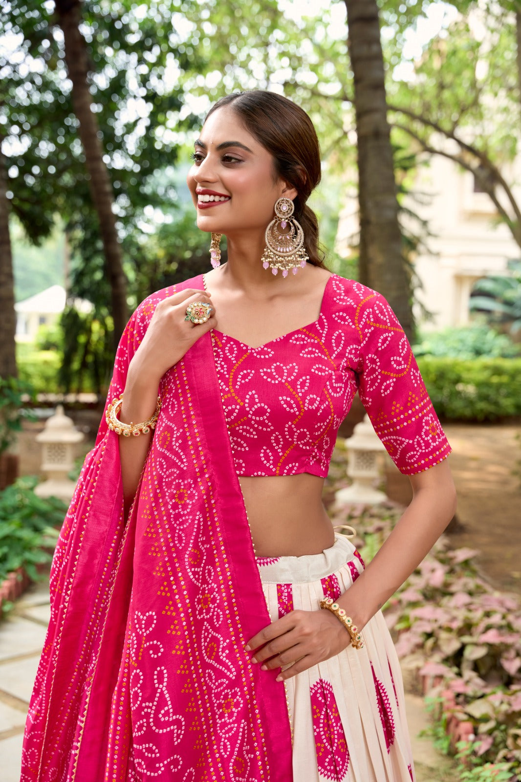 Bandhani printed Lehenga Choli Sets