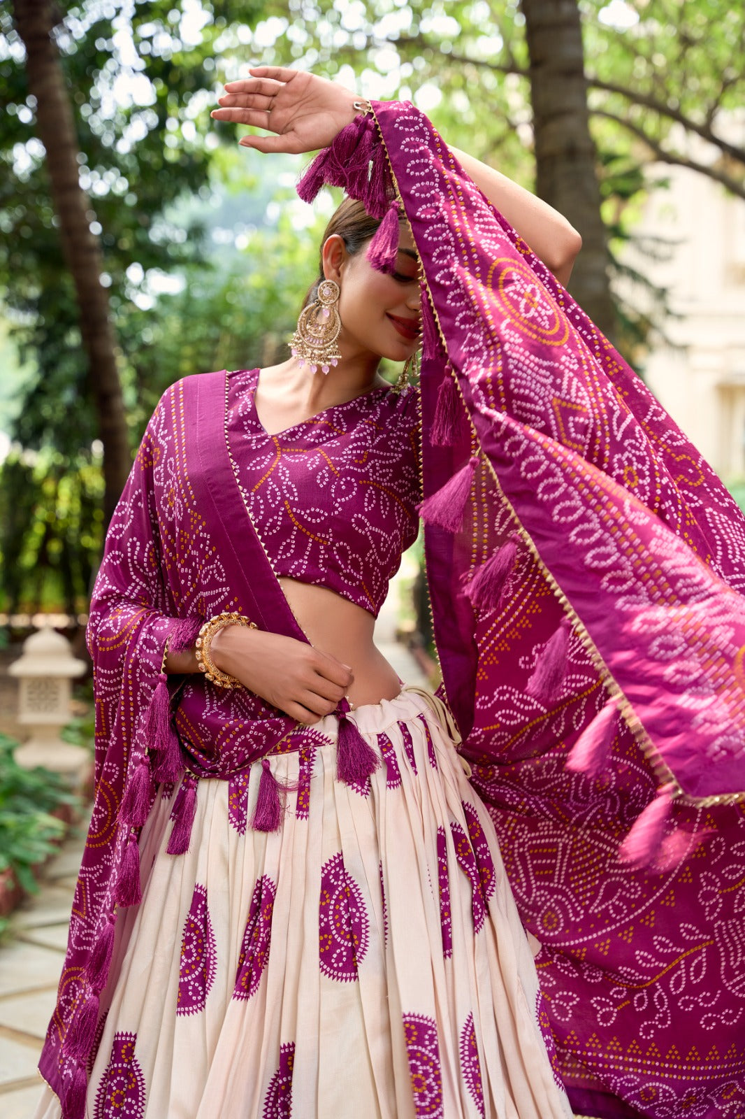 Bandhani printed Lehenga Choli Sets