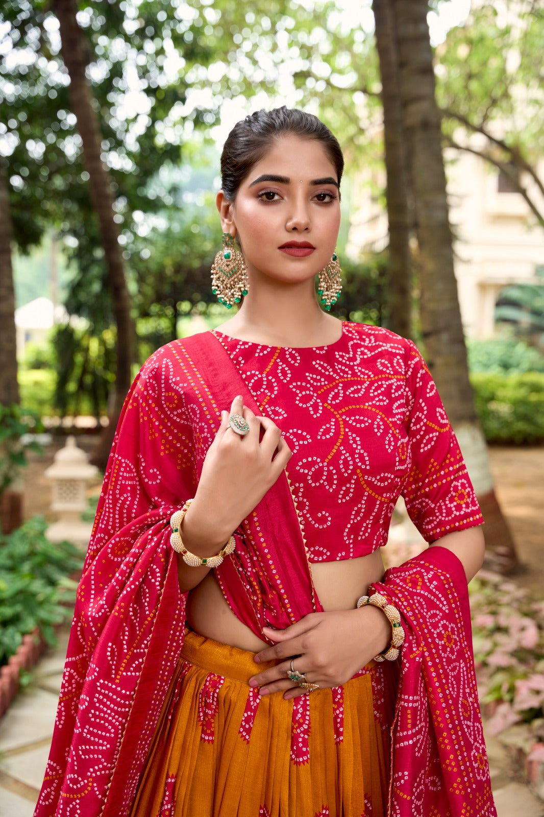 Bandhani printed Lehenga Choli Sets