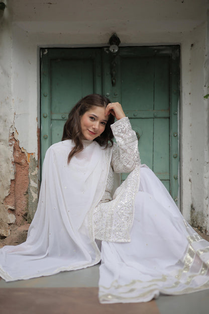 Festive Flare Sharara Suit With Dupatta