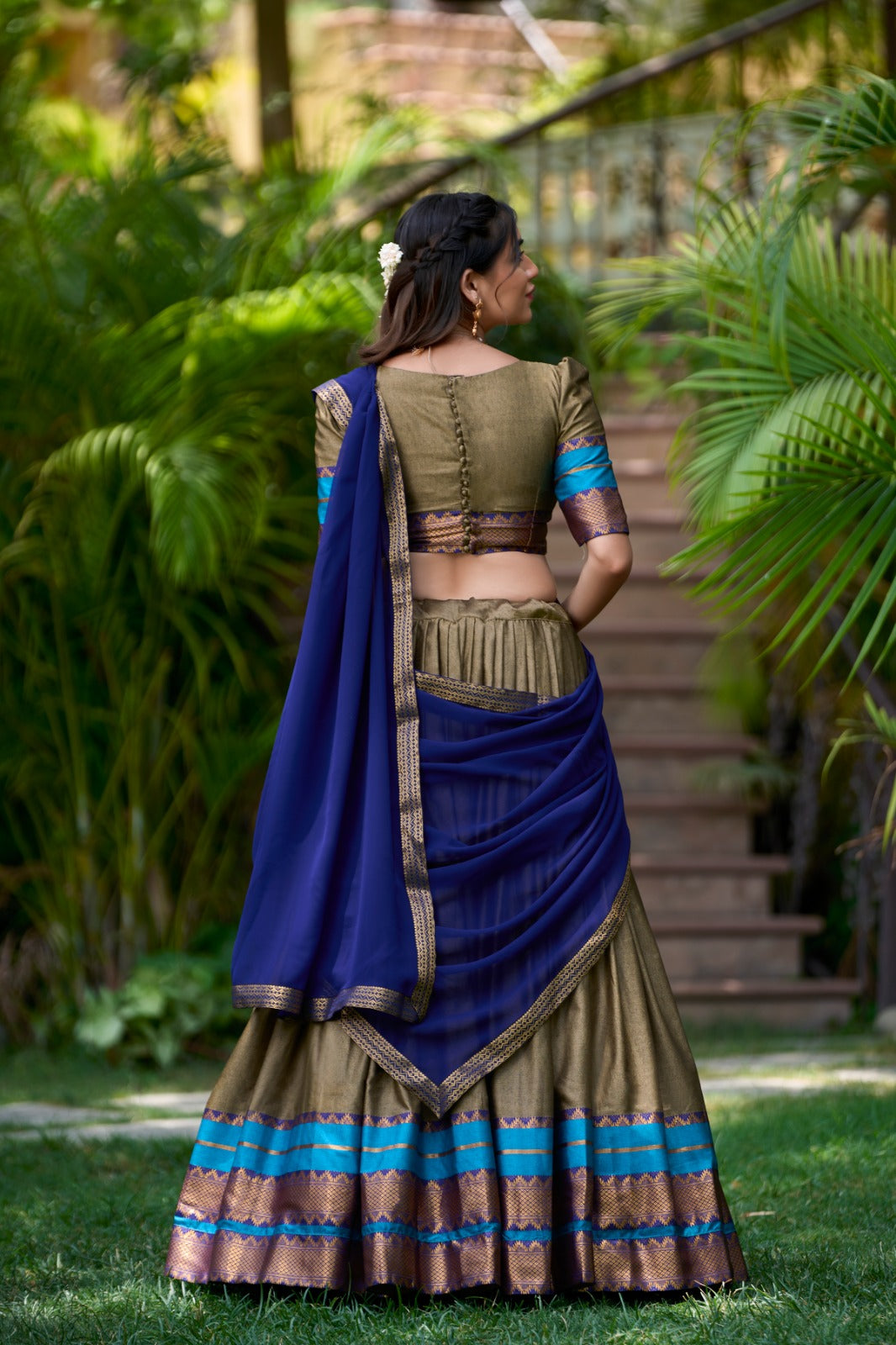 Exquisite South Indian Lehenga Ensemble