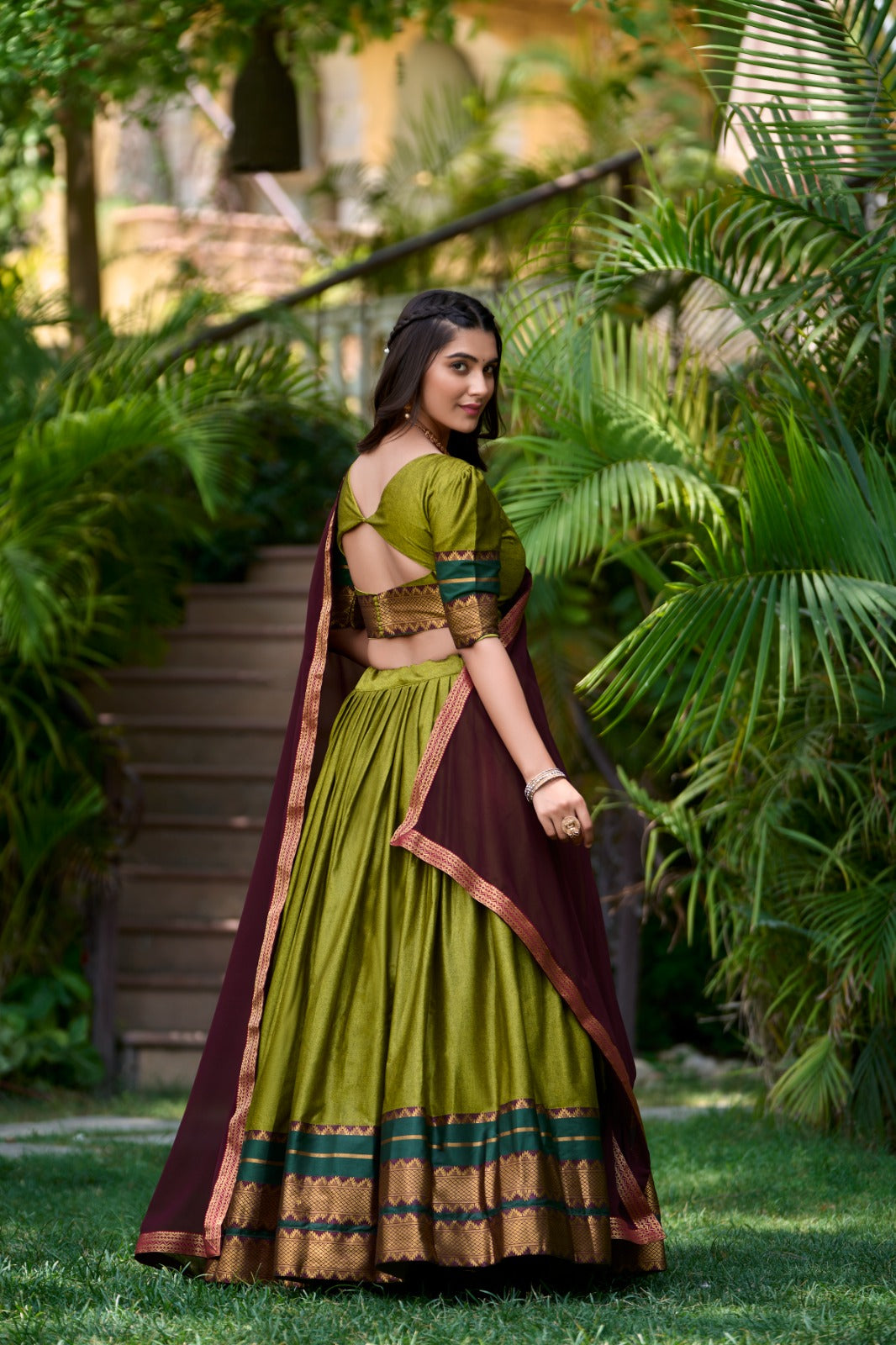Exquisite South Indian Lehenga Ensemble