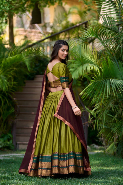 Exquisite South Indian Lehenga Ensemble