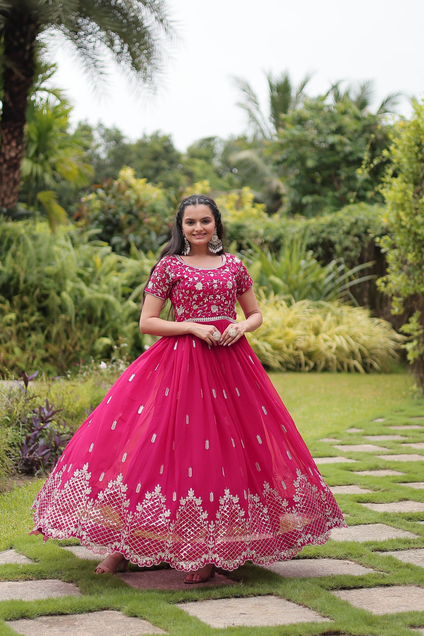 Intricate Zari and Sequin Embroidered Gown